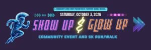 Show Up & Glow Up 5K 2026 logo