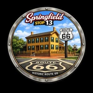 Solidarity Sidekick Down Route 66 – Stop 13 – Springfield 6.6K 2026 logo