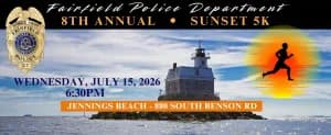THE FAIRFIELD POLICE SUNSET 5K - Presented by Moneco Advisors 2026 logo