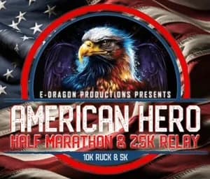 American Hero 25K Relay & Half Marathon 2026 logo
