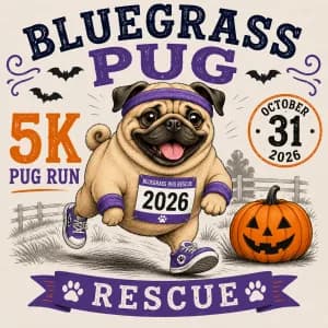 Bluegrass Pug Run 5K 2026 logo