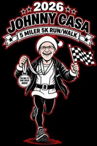 Johnny CASA 5 Miler 5K Run/Walk 2026 logo