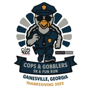 Gainesville's Thanksgiving Day Cops & Gobblers 5K 2026 logo