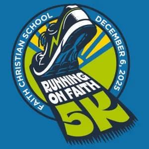 Running on Faith 5K 2026 logo