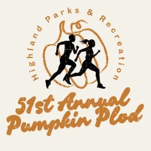Highland Parks & Recreation's 51st Annual Pumpkin Plod 2026 logo