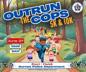14th Annual Outrun the Cops 5K Run/Walk 2026 logo