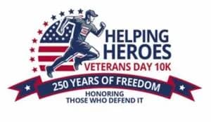 Helping Heroes Veterans Day 10K 2026 logo