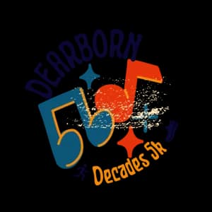 Dearborn Decades 5k 2026 logo