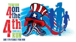 Towson 4 on 4th Four Mile Run and 1776 Family/Kid's Fun Run 2026 logo