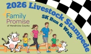 Hendricks County 4-H Fair Livestock Stampede 5k 2026 logo