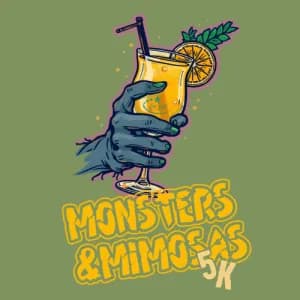Monsters & Mimosas 5K - Big Foot Biscuits 2026 logo