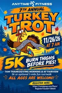 Anytime Fitness Fairview 7th Annual Turkey Trot 2026 logo
