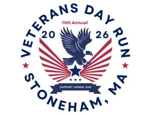 Stoneham Veterans Day Run 2026 logo