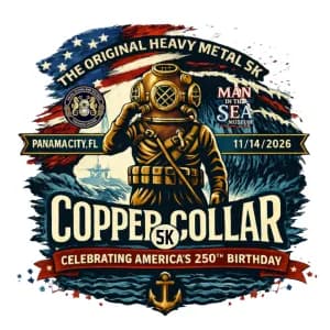 Copper Collar 5K, presented by the Man in the Sea Museum 2026 logo