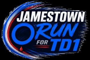 Jamestown Run for TD1 2026 logo