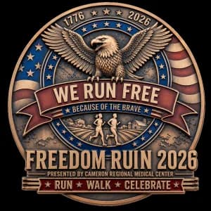 Cameron Regional Medical Center 4-mile Freedom Run/2-mile Walk & Kids Fun Run 2026 logo