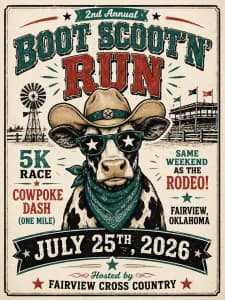 Boot Scoot'n Run - Fairview, OK 2026 logo