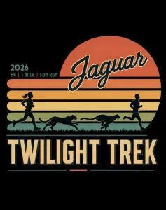 Jaguar Twilight Trek 5K Run/Walk and 1-Mile Walk presented by Genoa Middle School PTSA 2026 logo