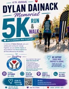Dylan Dainack Memorial 5k 2026 logo