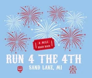 6th Annual Sand Lake Run 4 the 4th 2026 logo