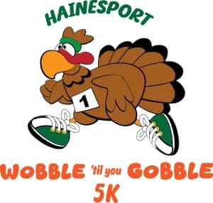 Wobble 'til You Gobble 5k 2026 logo