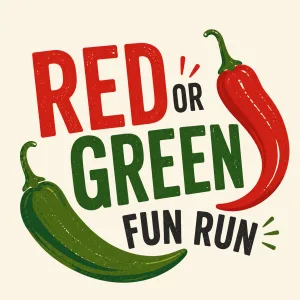 Red or Green Fun Run 2026 logo