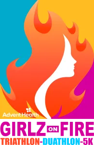 AdventHealth Girlz on Fire Women's Triathlon & 5K 2026 logo