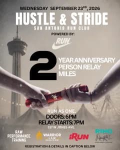 Hustle & Stride 2-Mile Relay 2026 logo