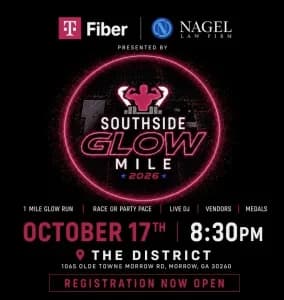 The Southside Glow Mile Presented By The Nagel Law Firm & T-Fiber 2026 logo