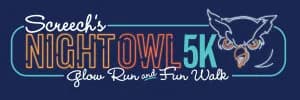 Screech's Night Owl 5K & 1 Mile Fun Walk 2026 logo