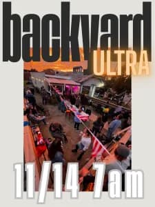 NO WAKE HASH HOUSE HARRIERS BACKYARD ULTRA 2026 logo