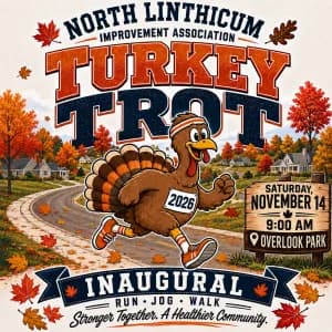 North Linthicum Improvement Association Turkey Trot 5k and Fun Walk 2026 logo