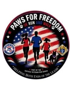 Paws for Freedom 5k Run & Walk 2026 logo