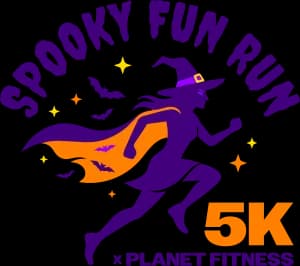 Spooky Fun Run x Planet Fitness 2026 logo