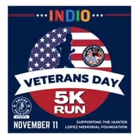 Indio Veterans 5K & 10K Run/Walk 2026 logo