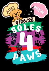 Soles 4 Paws 5K 2026 logo