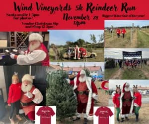Wind Vineyards Reindeer Run/Walk 2026 logo