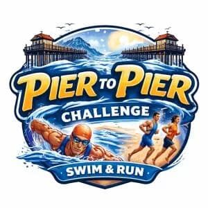 Pier to Pier Challenge Swim & 5k Run 2026 logo
