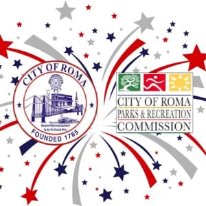 City of Roma Parks and Recreation Firecracker Dash 5K 2026 logo