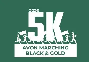 Avon Marching Band on the Run 5K 2026 logo