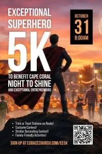 EE Exceptional Superhero 5K 2026 logo