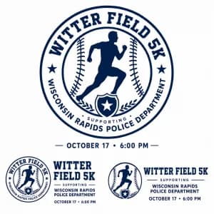 Run With The Cops 5K: To Benefit the Wisconsin Rapids Police Department, Presented by The Wisconsin Rapids Rafters 2026 logo