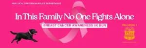 In This Family No One Fights Alone Breast Cancer Awareness 5K Run 2026 logo