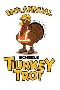28th Annual Scheels Turkey Trot 2026 logo