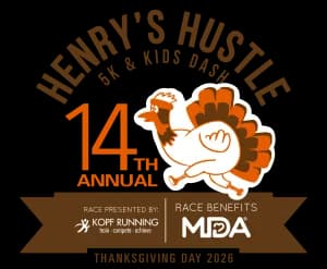 Henry's Thanksgiving Day Hustle 5K & 1/2 Mile Kids Dash 2026 logo