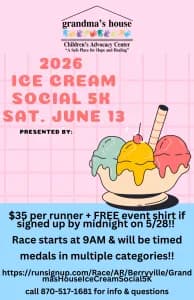 Grandma's House Ice Cream Social 5K 2026 logo