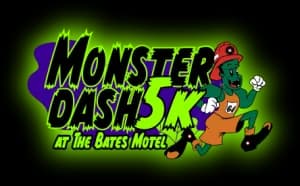 Monster Dash 5K at The Bates Motel - Presented by Nolan Painting Inc. 2026 logo
