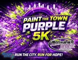 Paint the Town Purple 5K 2026 logo
