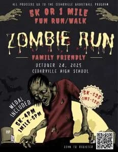 Zombie Fun Run 5k or 1mile 2026 logo