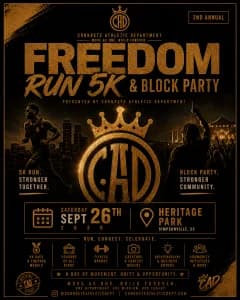 Freedom Run Presented by Conkrete Athletic Department 2026 logo